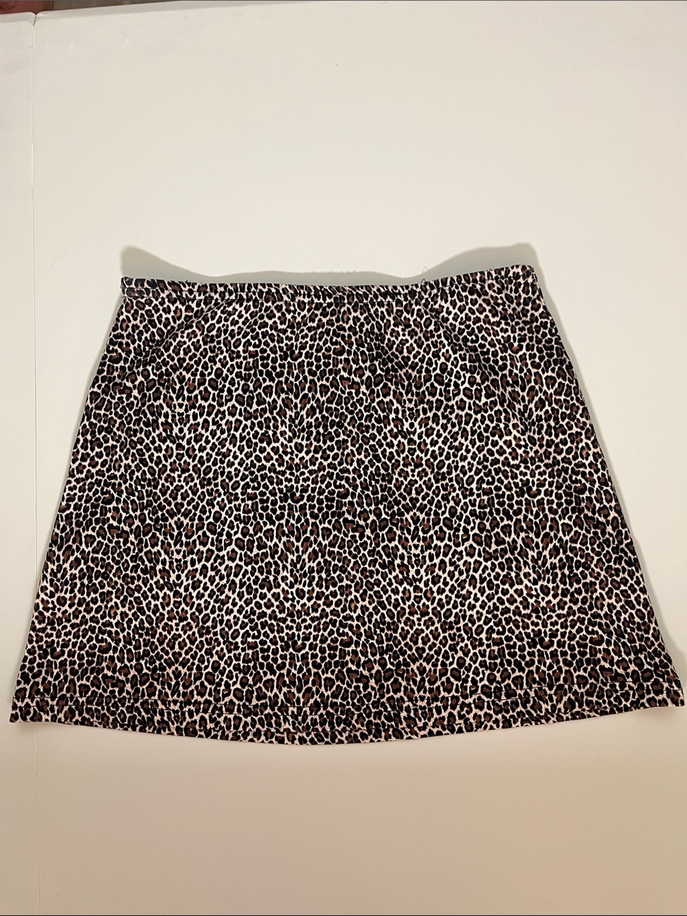 Formula C Leopard Print Mini Skirt Small